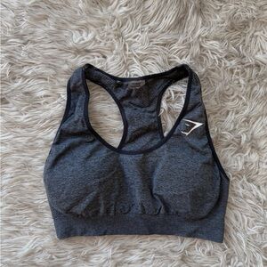 Gymshark Dark Gray Racerback Sports Bra